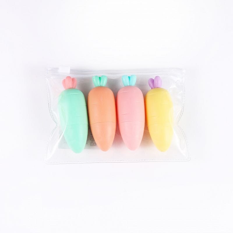 RESALTADOR ZANAHORIA PASTEL X 4