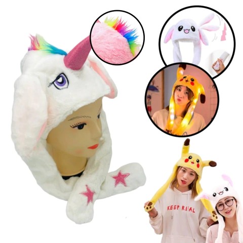 GORRO UNICORNIO CON LUZ