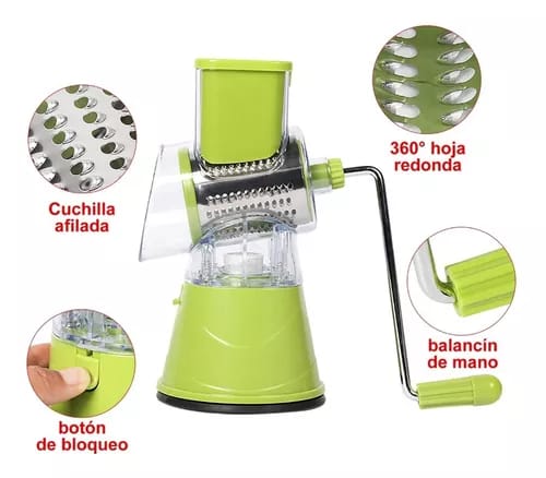 Rallador de tambor manual
