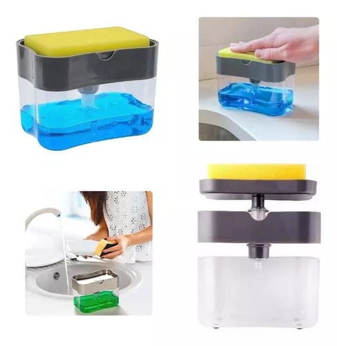 Dispensador de jabón con esponja