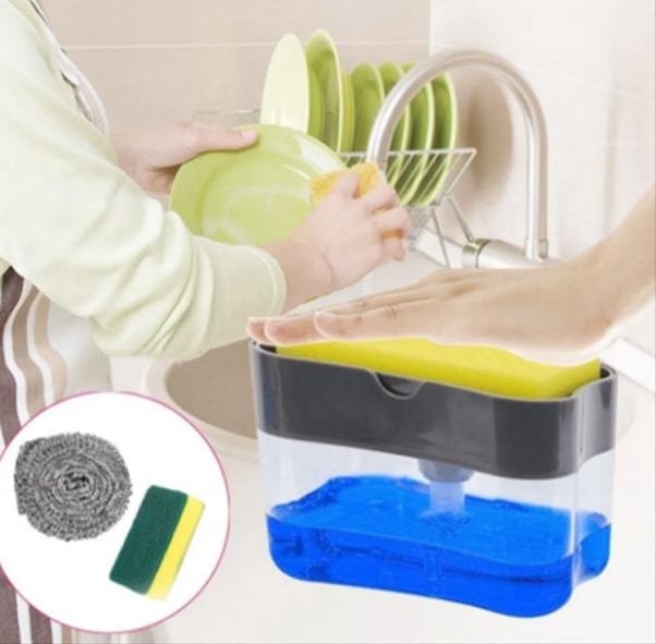 Dispensador de jabón con esponja