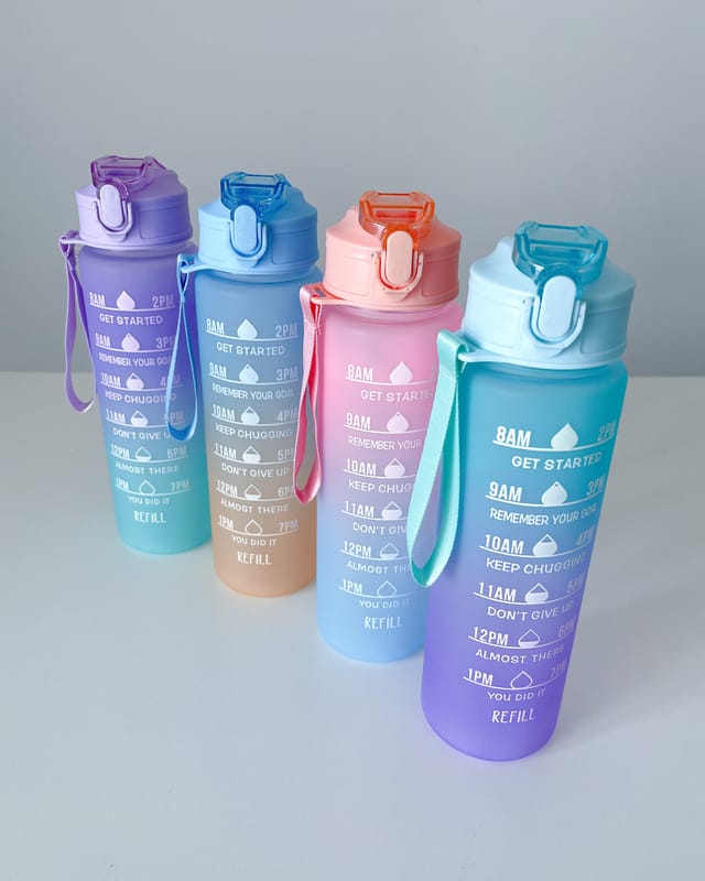 Botellas de agua motivacionales 3 EN 1