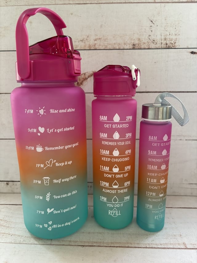 Botellas de agua motivacionales 3 EN 1