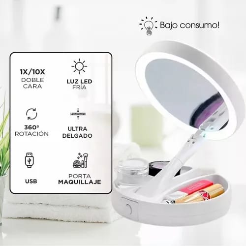 Espejo LED Maquillaje