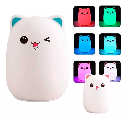 Lámpara LED Gatito silicona