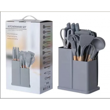 Juego de utensilios de cocina de silicona