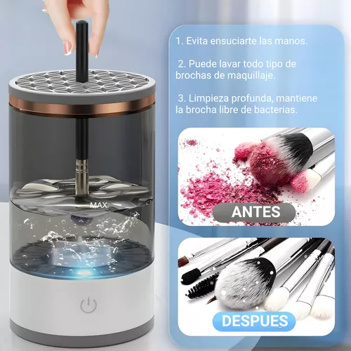 Limpiador de brochas de maquillaje