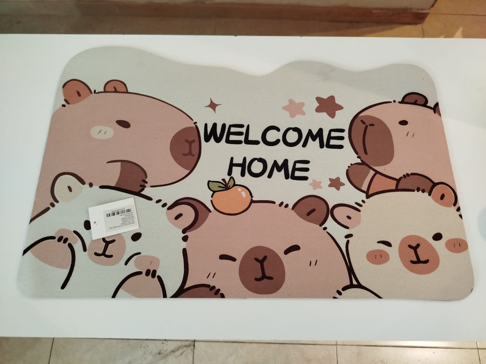 alfombra de baño de capybara