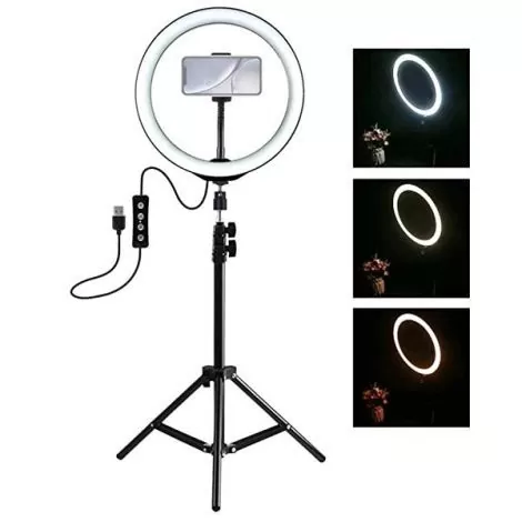Aro de luz con trípode 30cm