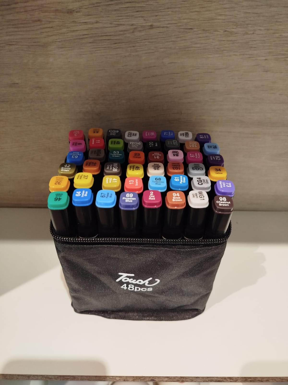 Marcadores doble punta x 48pcs