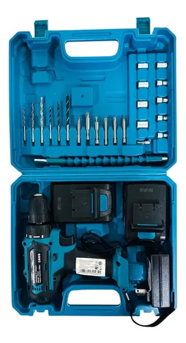 Taladro inalámbrico con set de accesorios