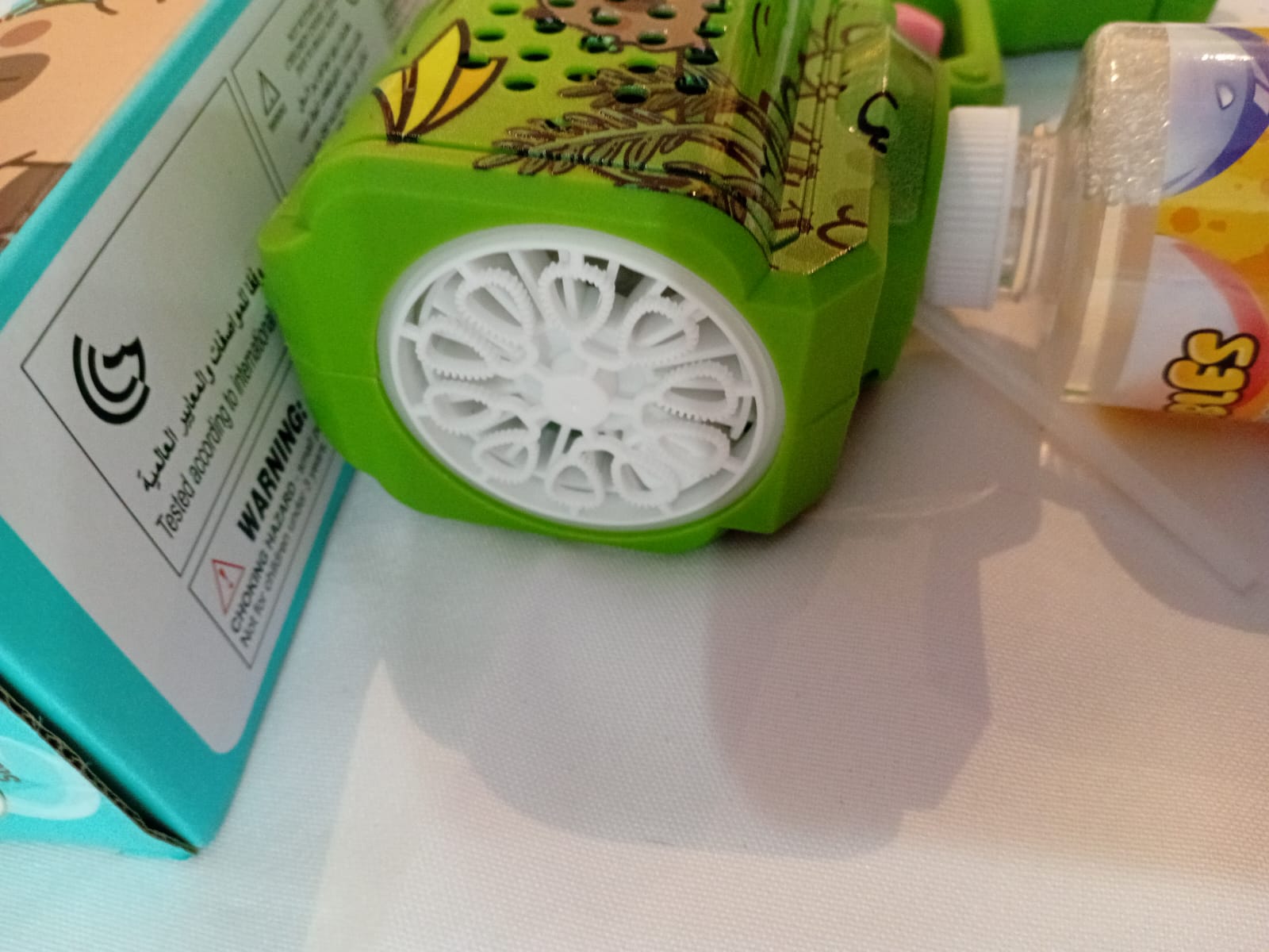 Pistola de burbujas para niños