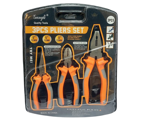 Juego de alicates de 3 piezas