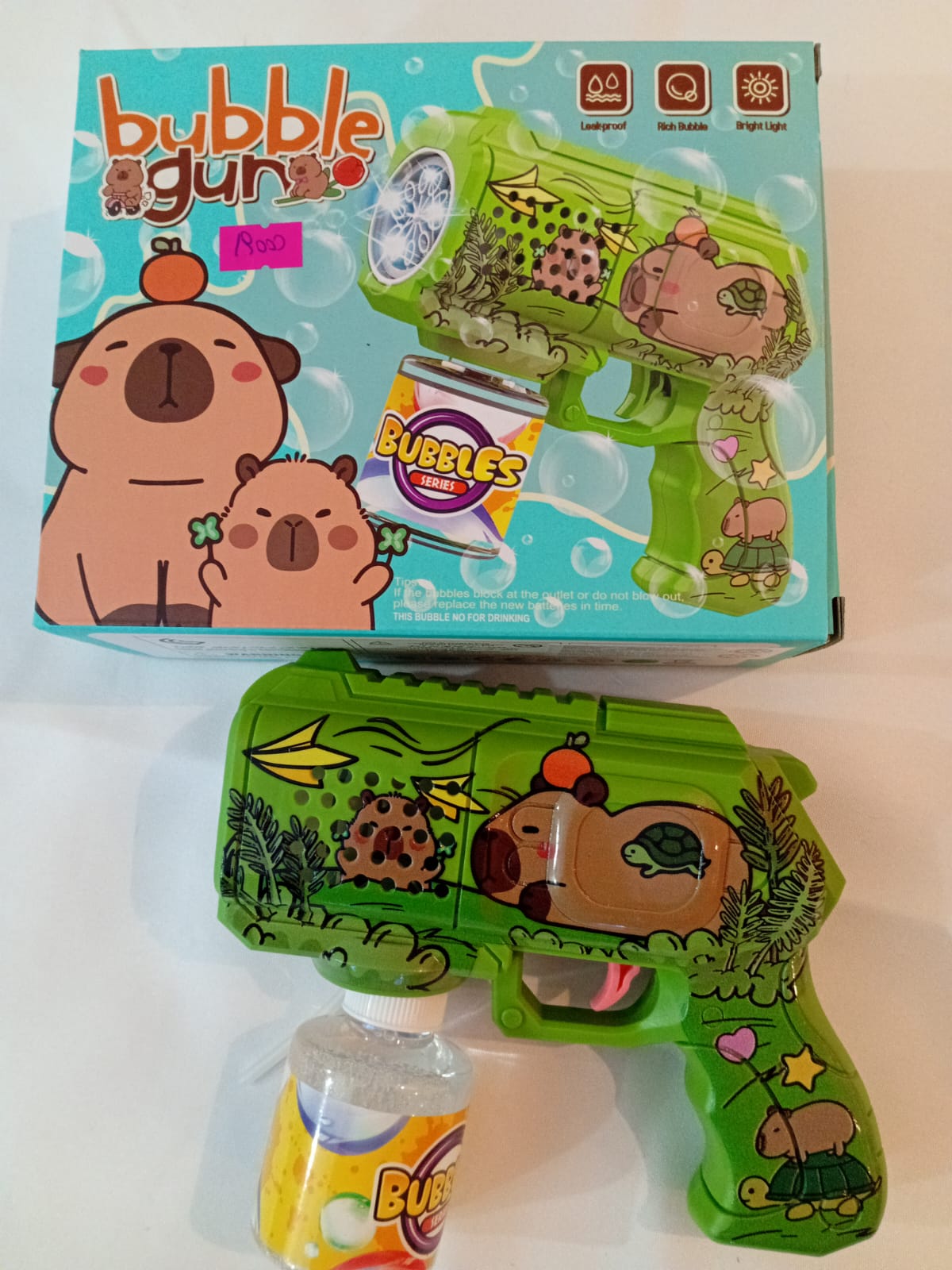 Pistola de burbujas para niños