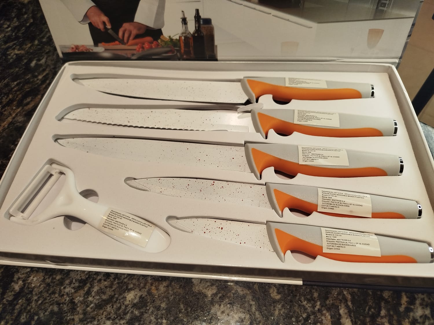 Juego de cuchillos de cocina