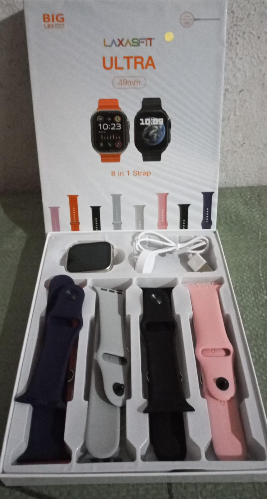 Reloj inteligente LAXASFIT ULTRA  8 mallas