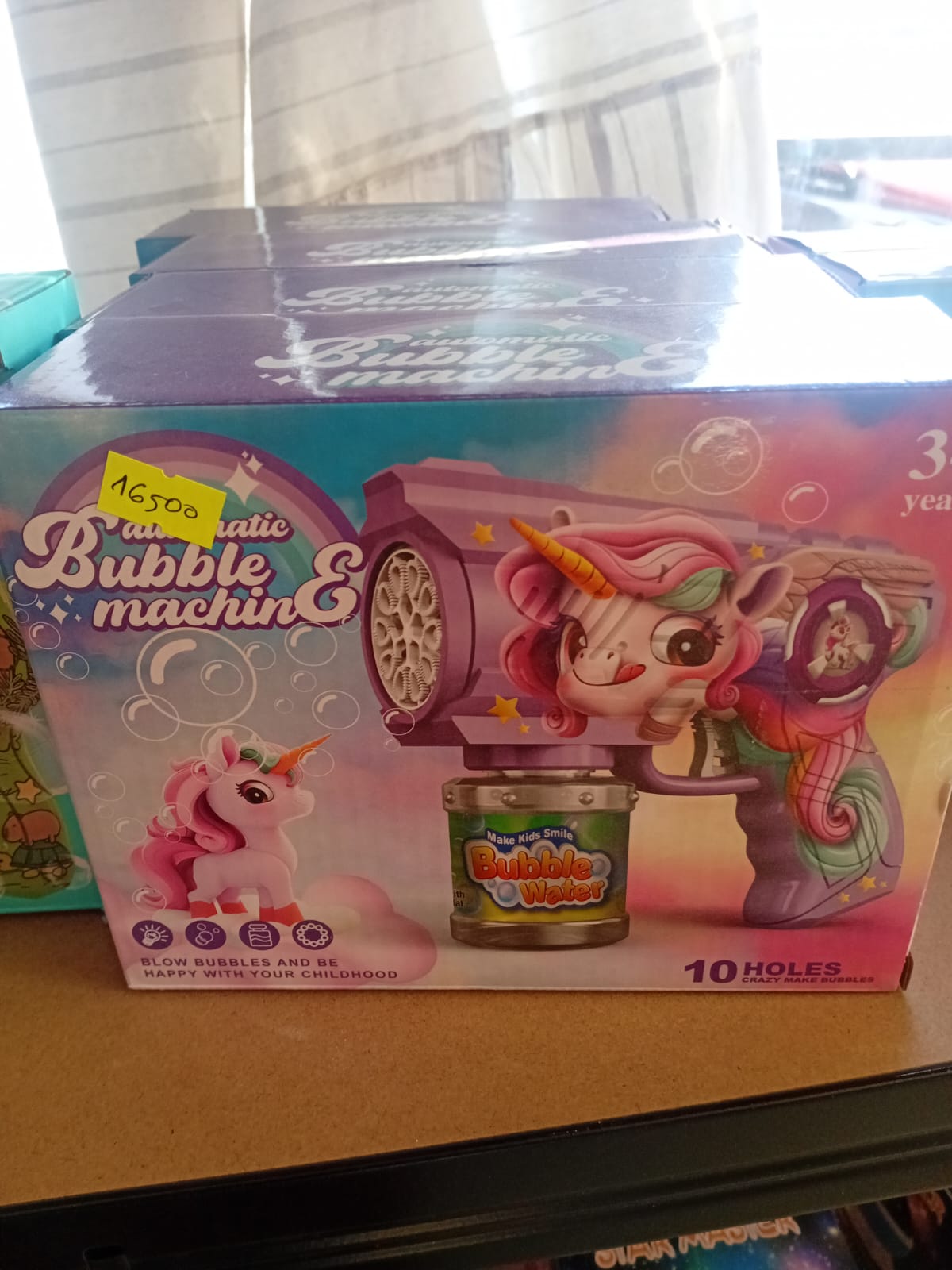  Pistola de burbujas unicornio
