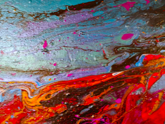 "Rites of Spring"  Abstract Art Painting  Acrylic by Leo Zodiakk one of two