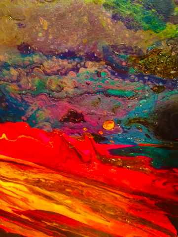 "Mercurial" Abstract Acrylic Painting