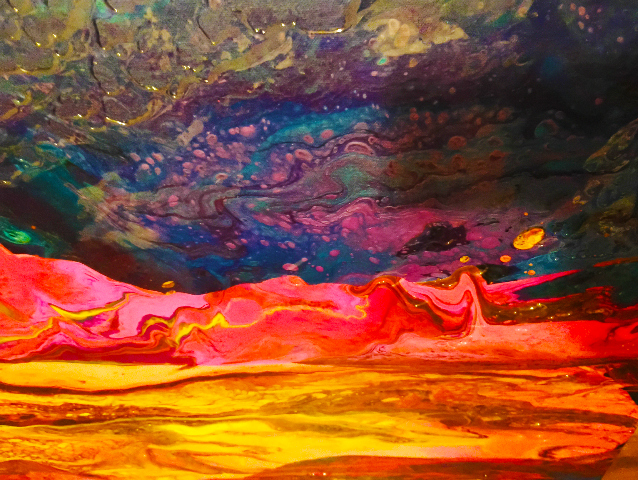 "Mercurial 2"Abstract Acrylic Painting