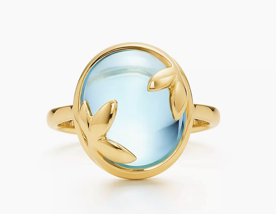 Tiffany Gold Paloma Picasso Olive Leave Ring