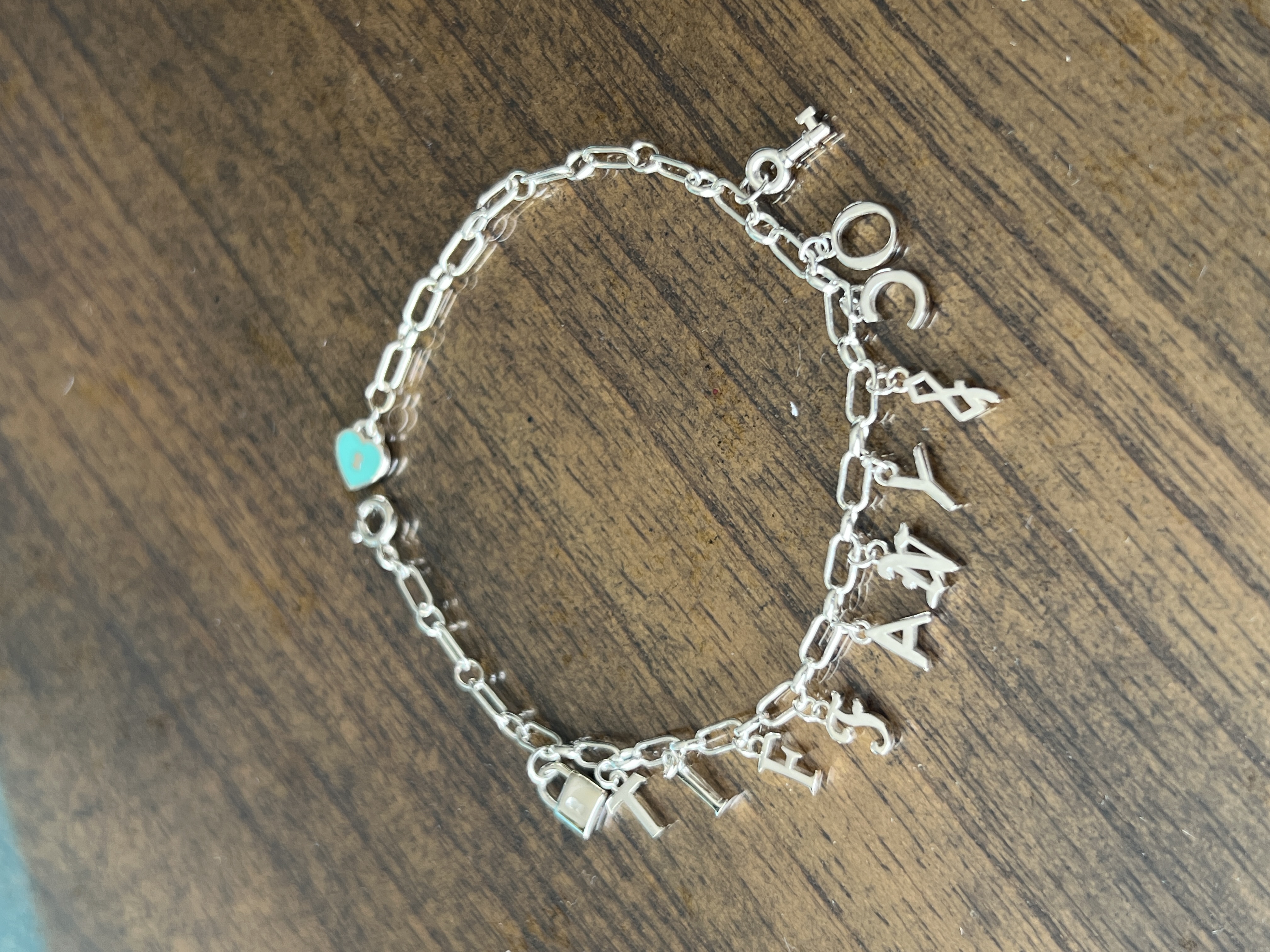 Tiffany Sterling Silver Charm Bracelet