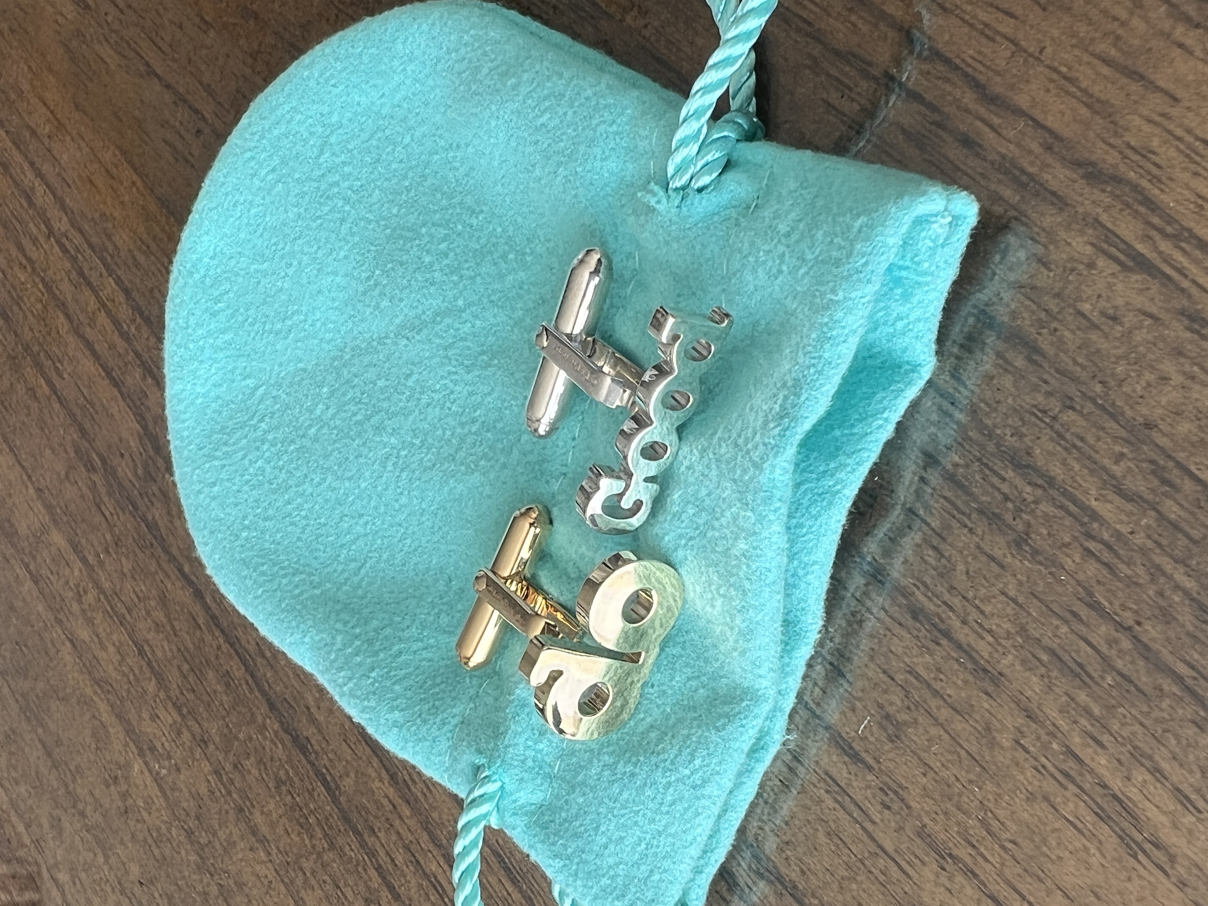 Tiffany "Do Good" Gold & Silver Cufflinks