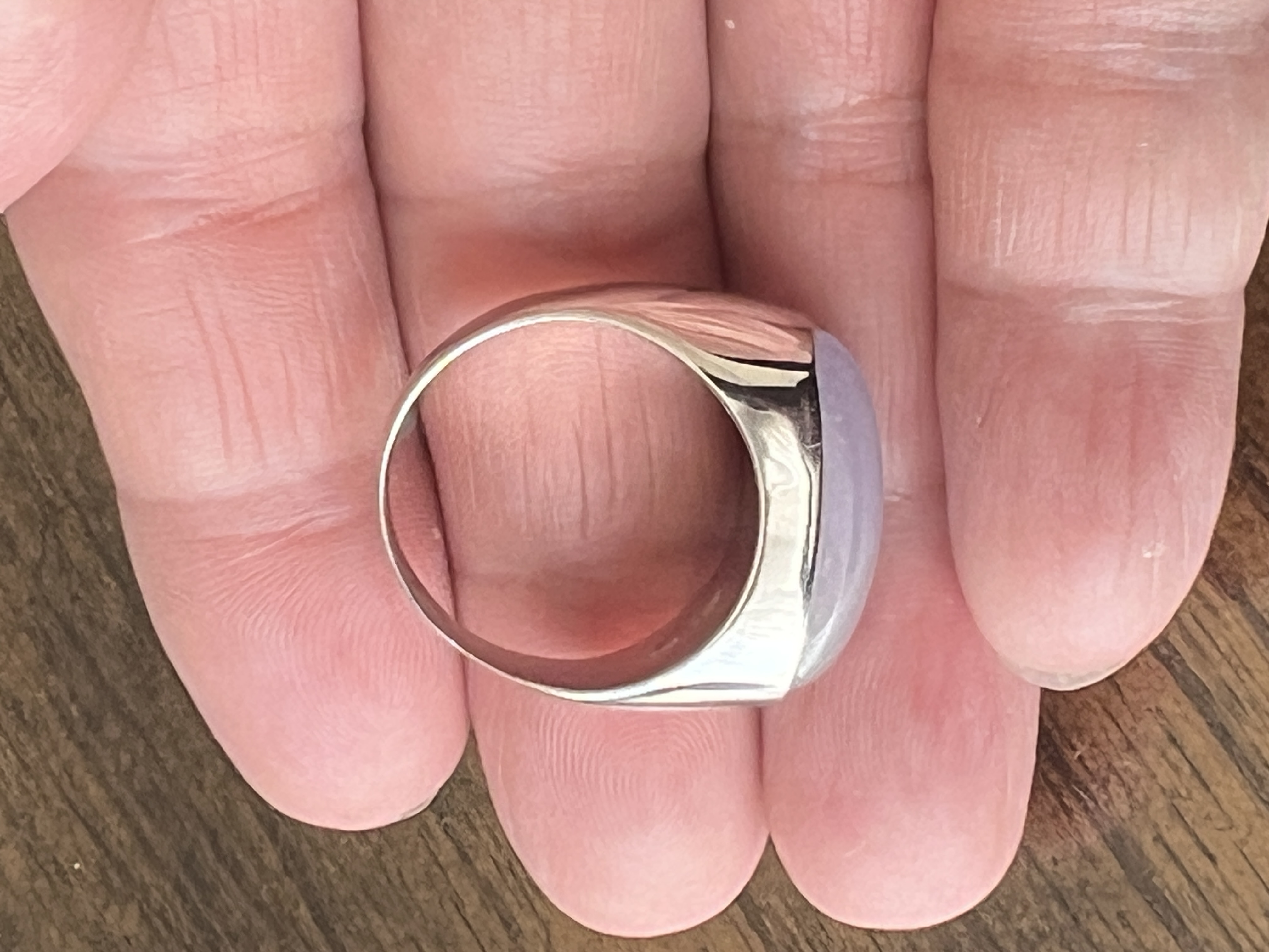 Lavender Color Jadeite 14K White Gold Ring