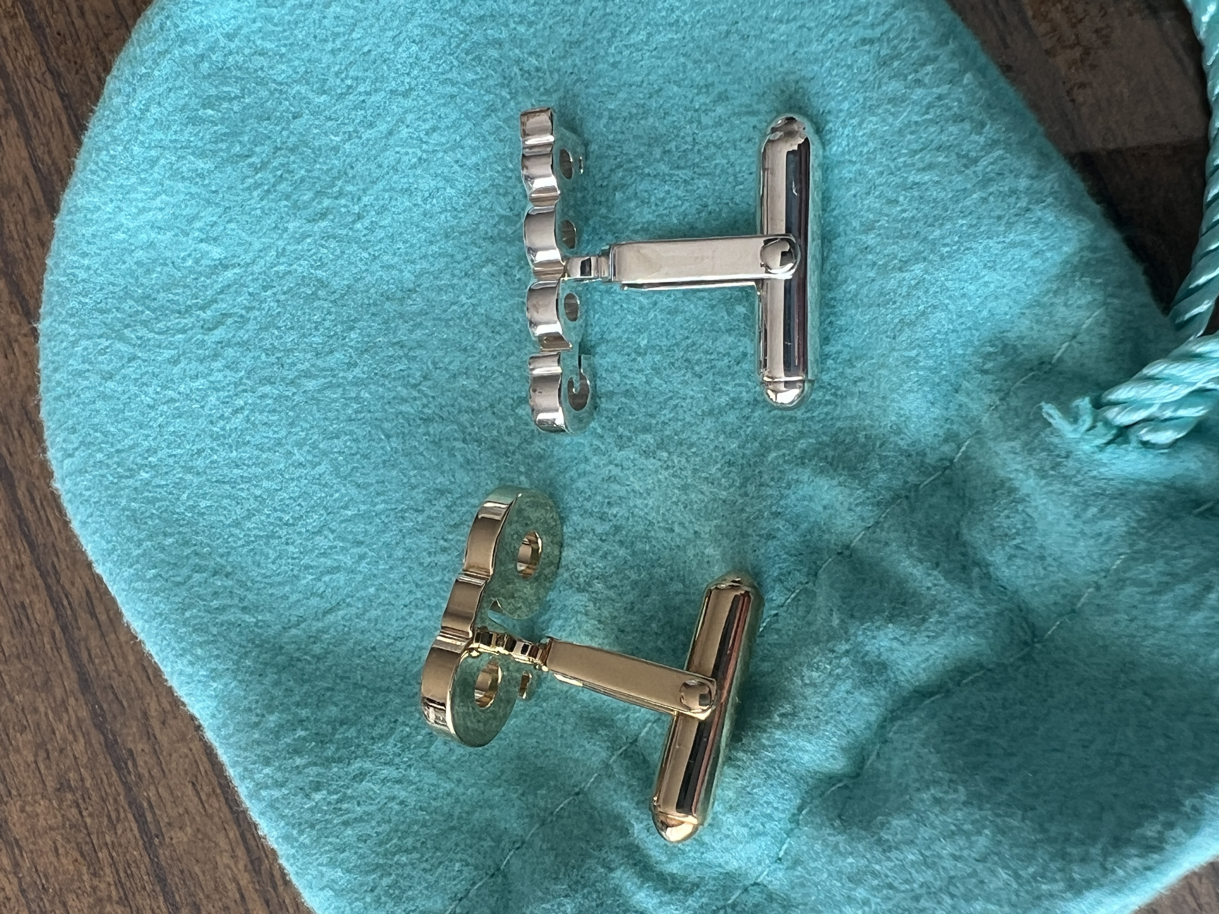 Tiffany "Do Good" Gold & Silver Cufflinks
