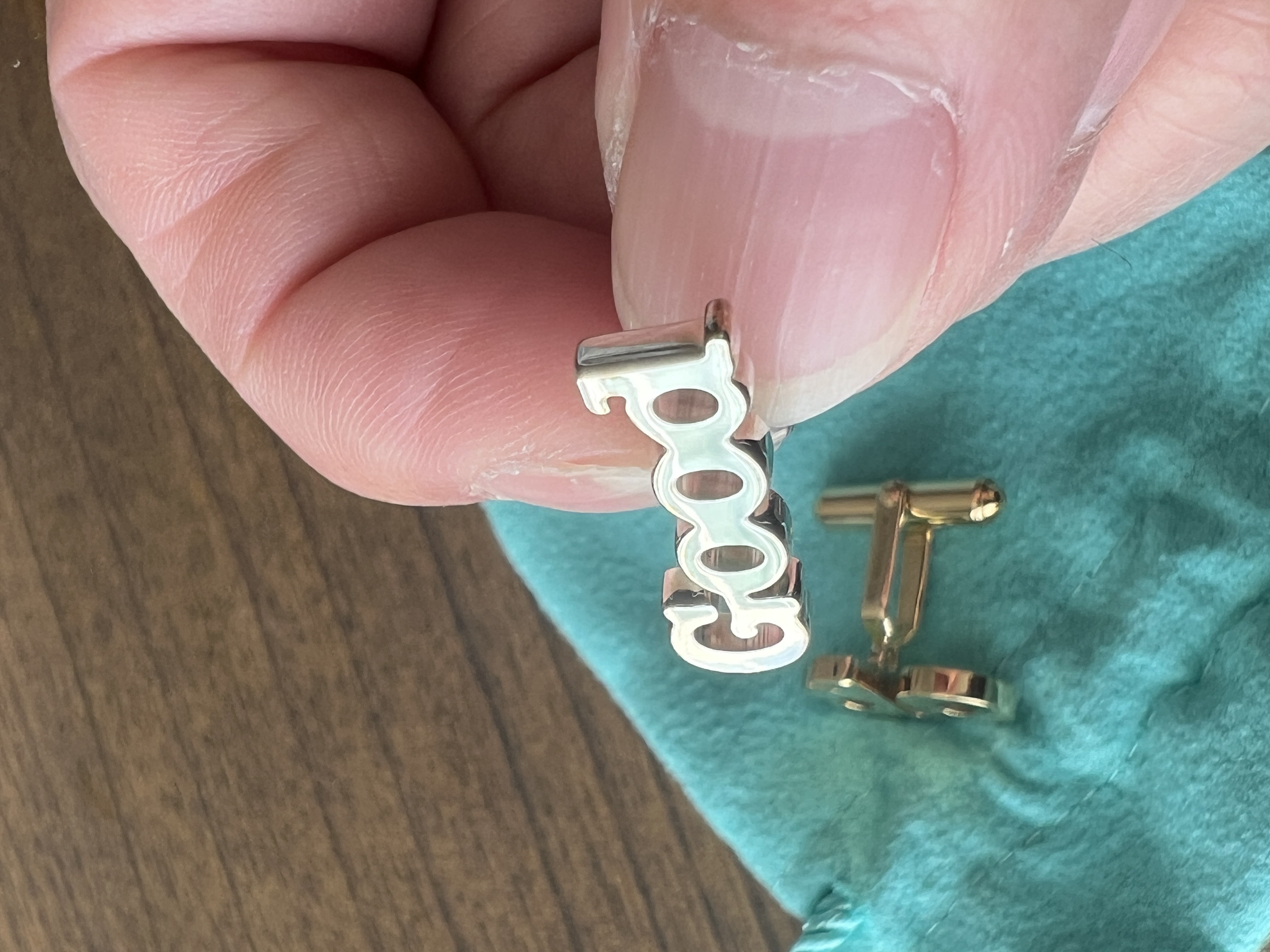 Tiffany "Do Good" Gold & Silver Cufflinks