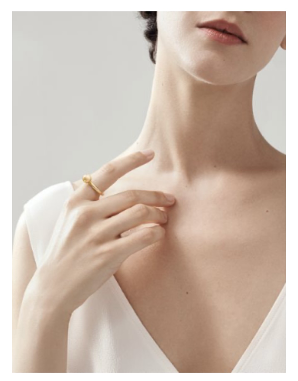 18K Gold Tiffany Hardware Sphere Ring
