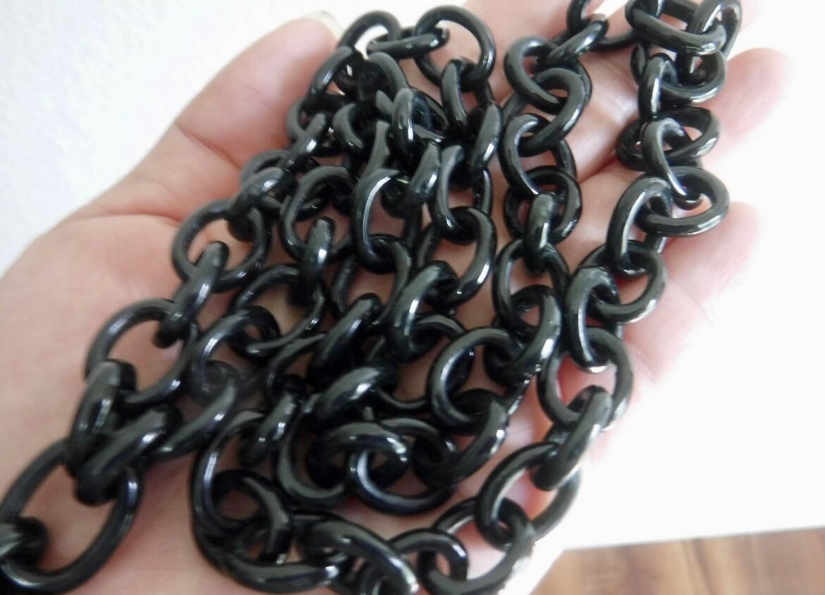 Black Jade Chain Necklace with Buddha Pendant