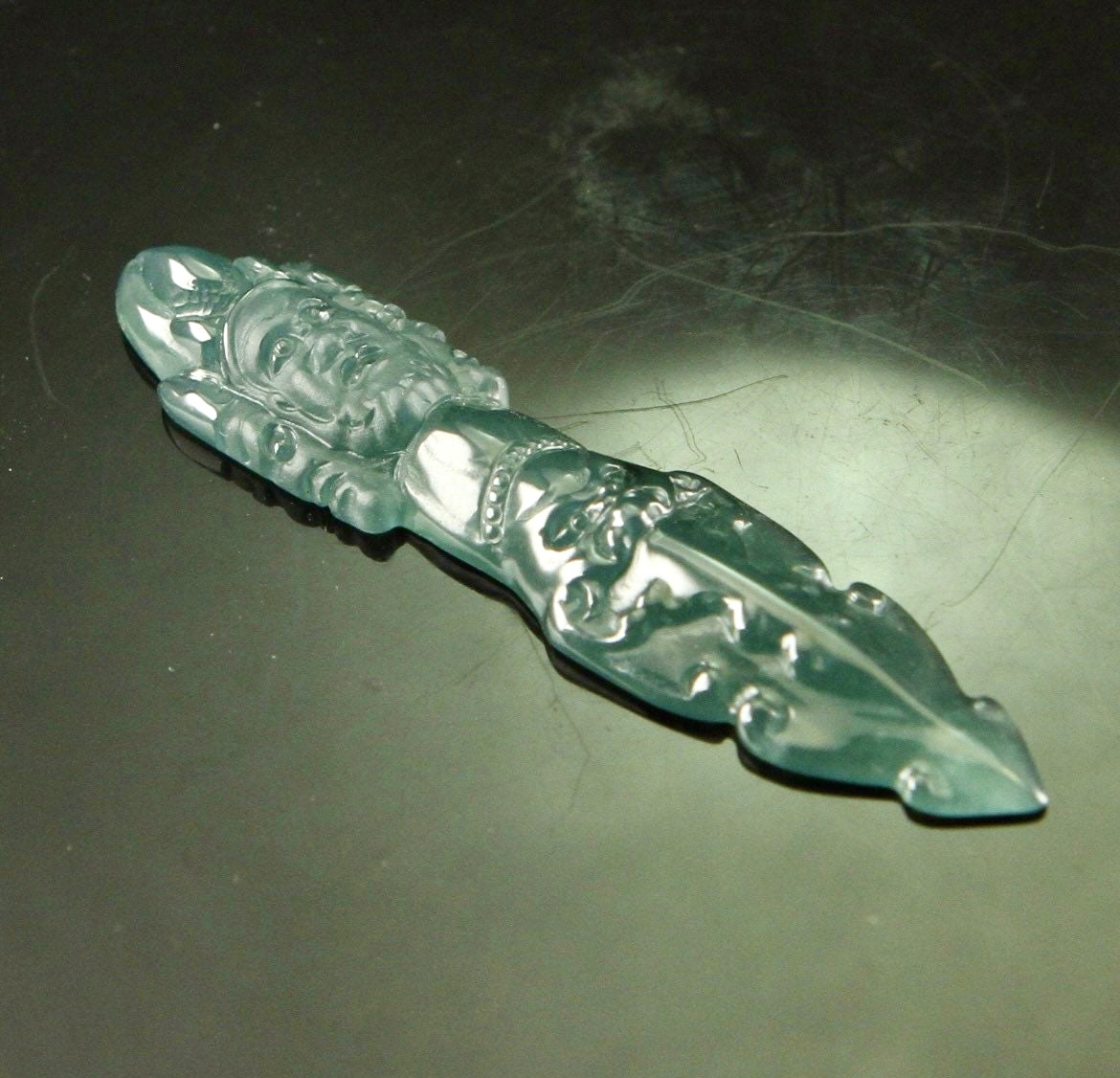 Buddha Karma Jade Pendant