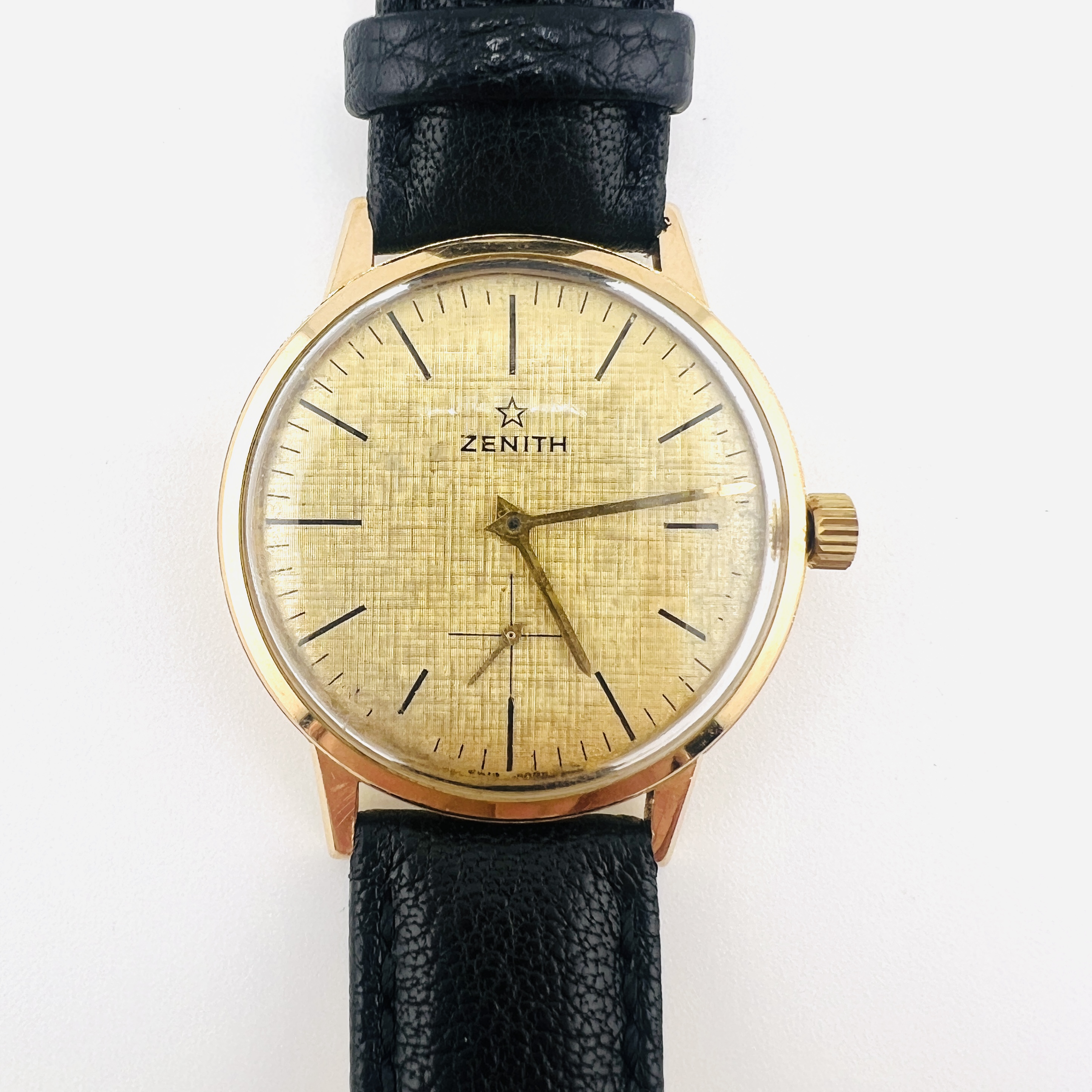 18K Gold Zenith Wristwatch, Vintage