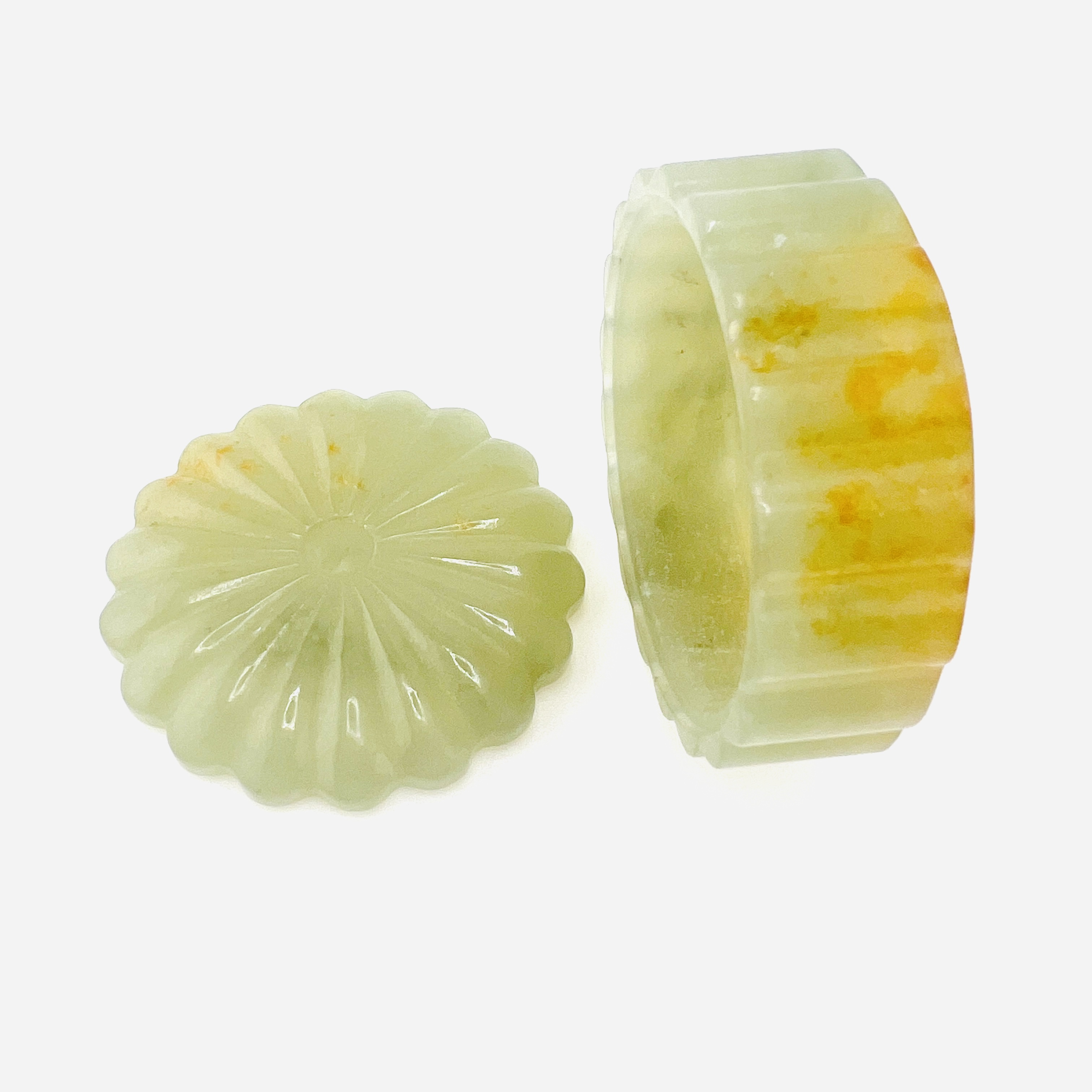Antique Spreading Gold Heitian Jade Jewelry Box