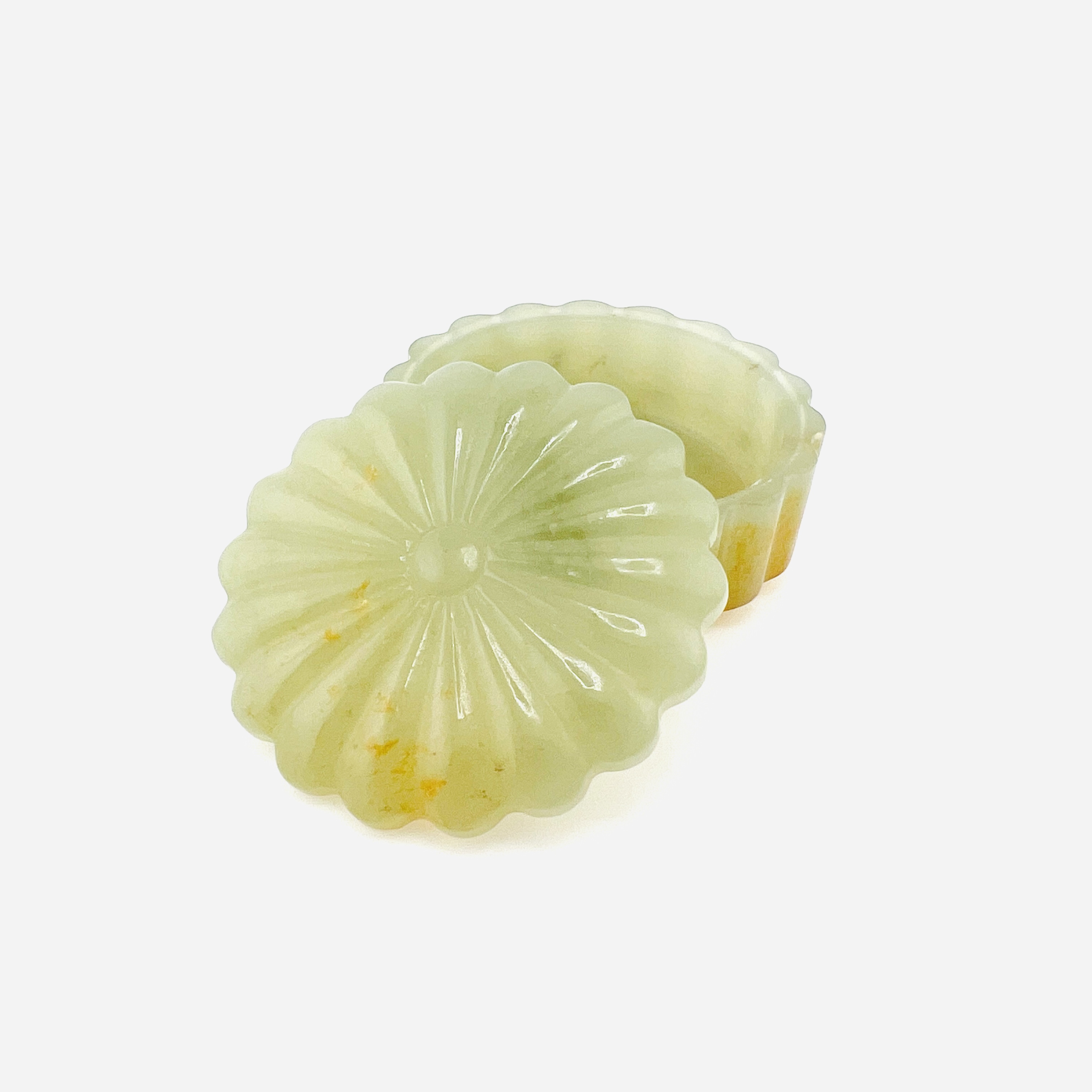 Antique Spreading Gold Heitian Jade Jewelry Box