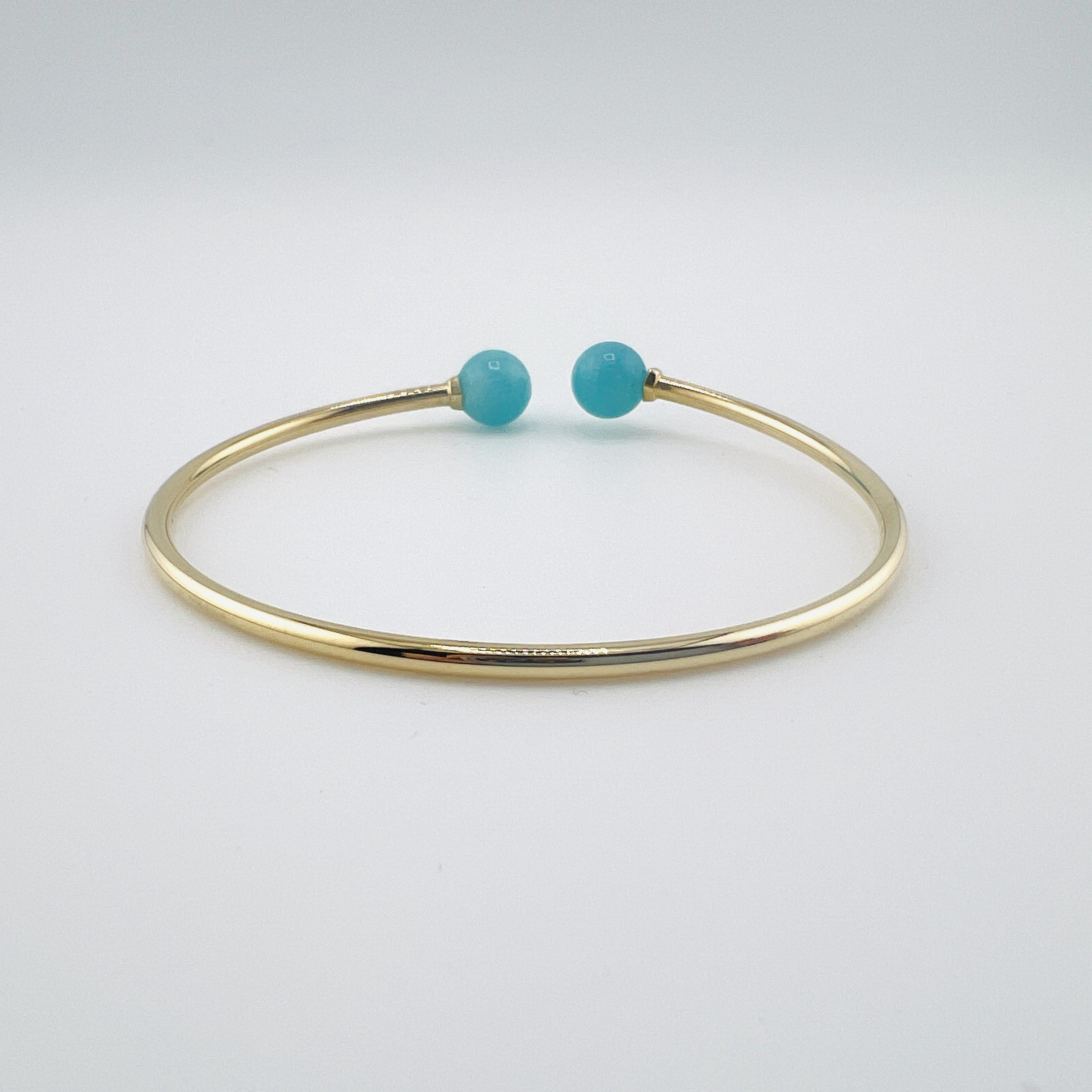 Tiffany & Co. Hardwear blue quartzite bangle bracelet in 18K gold, size large
