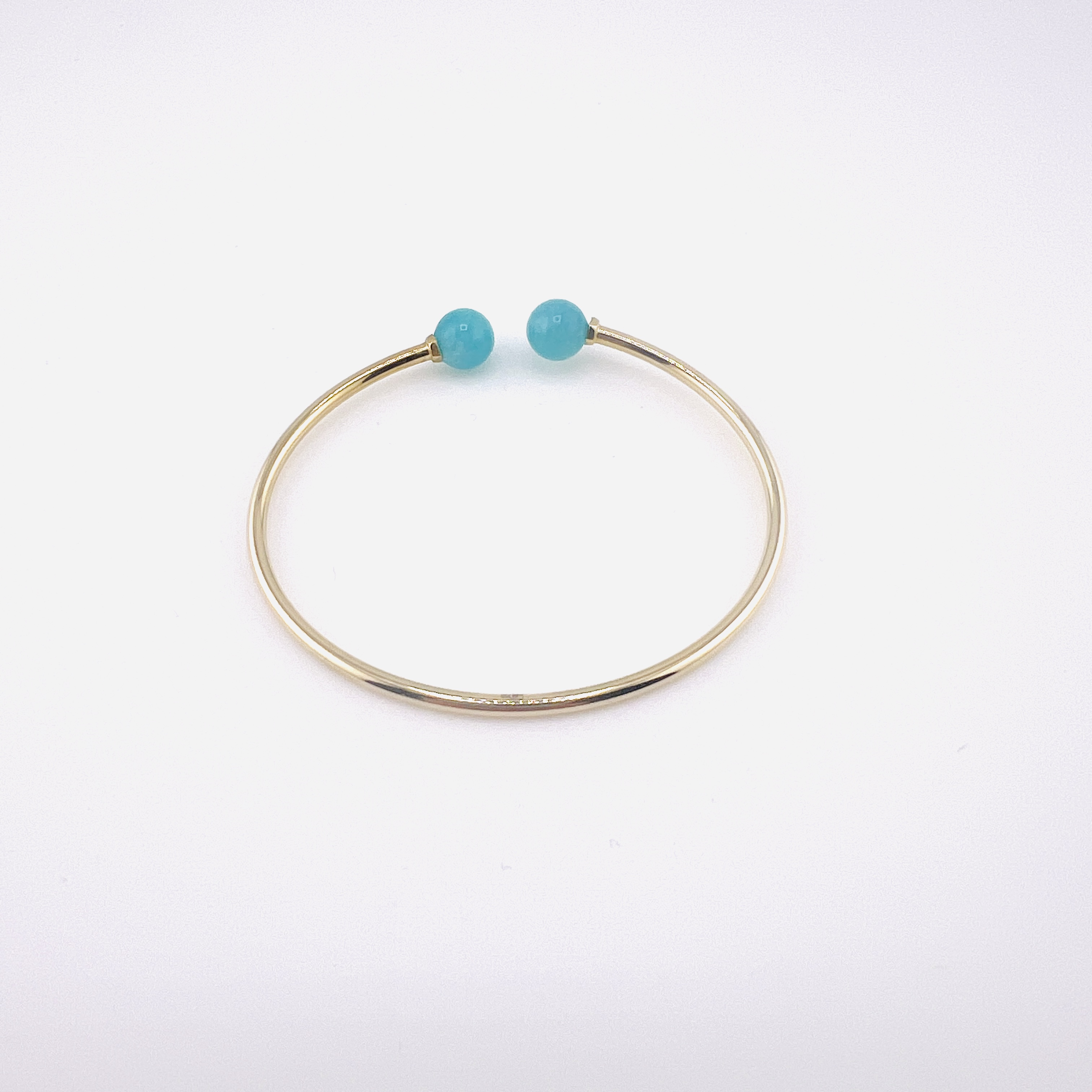 Tiffany & Co. Hardwear blue quartzite bangle bracelet in 18K gold, size large