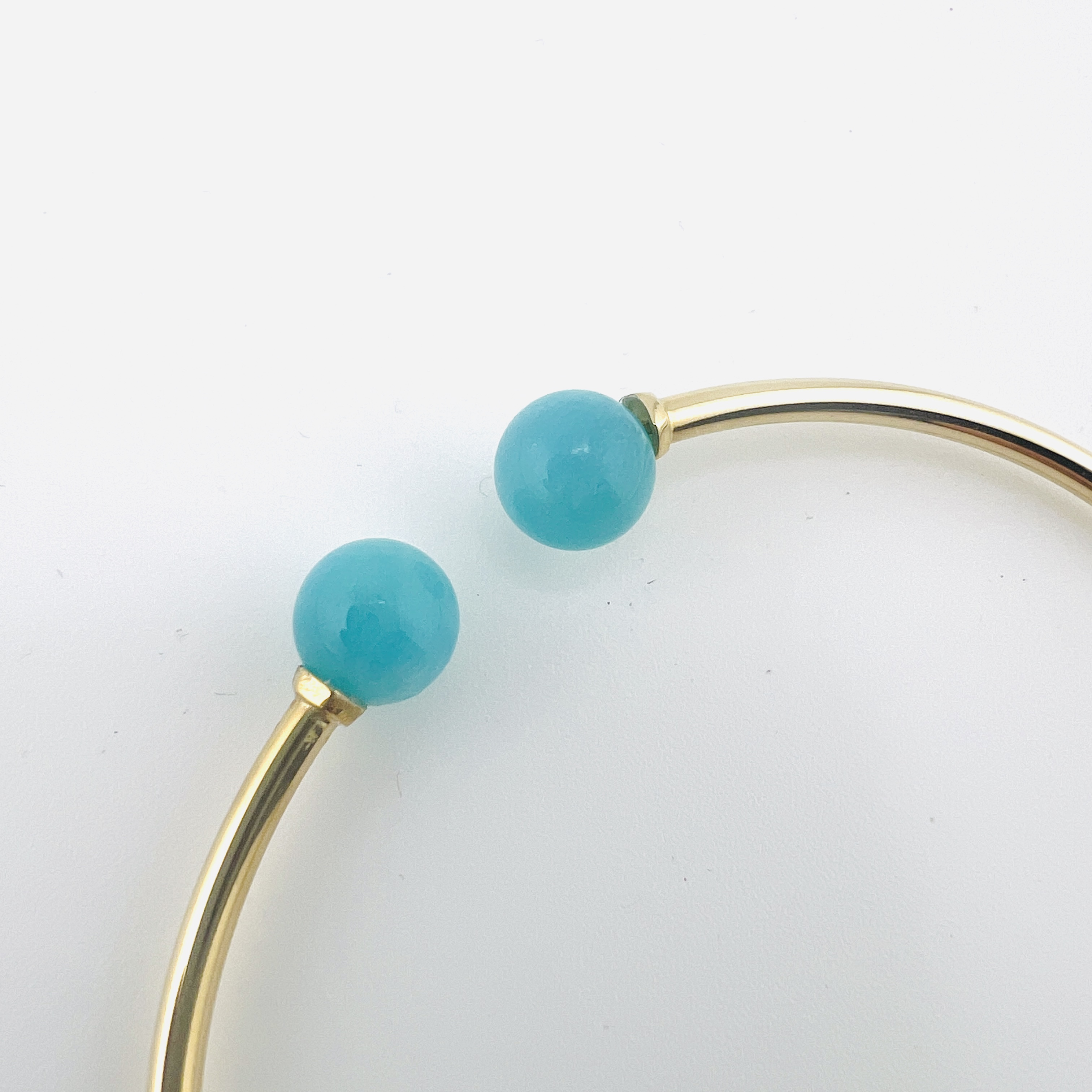 Tiffany & Co. Hardwear blue quartzite bangle bracelet in 18K gold, size large