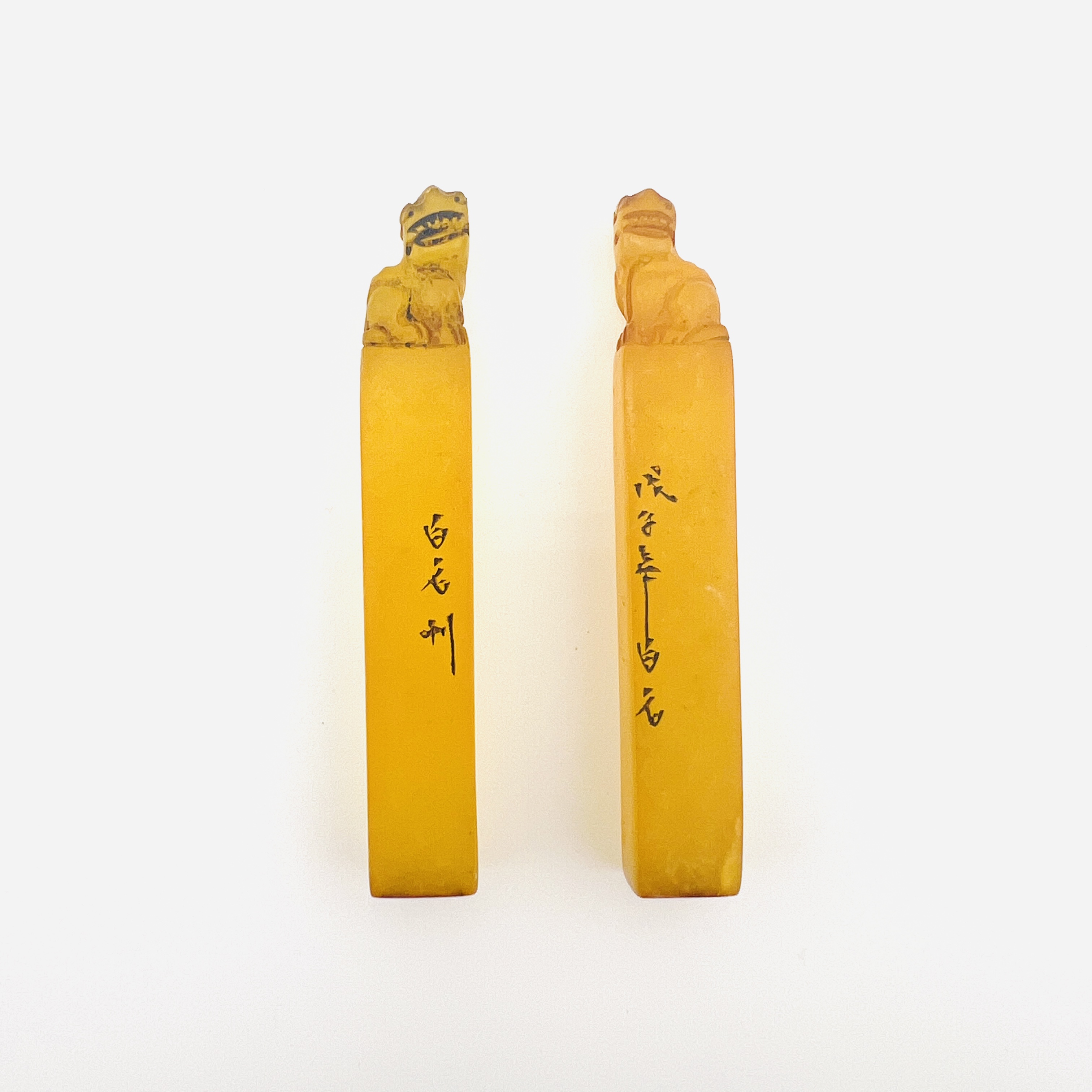 Tianhuang Qi Bai Shi seals Shoushan stone box set