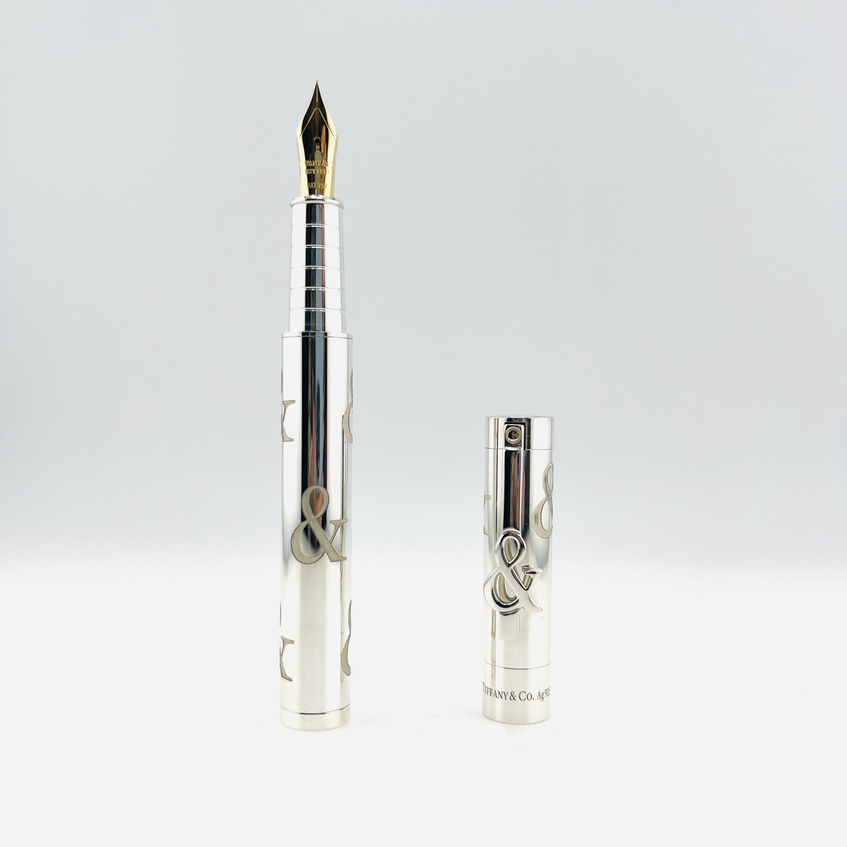 Tiffany & Co. fountain pen in sterling silver and gold tip