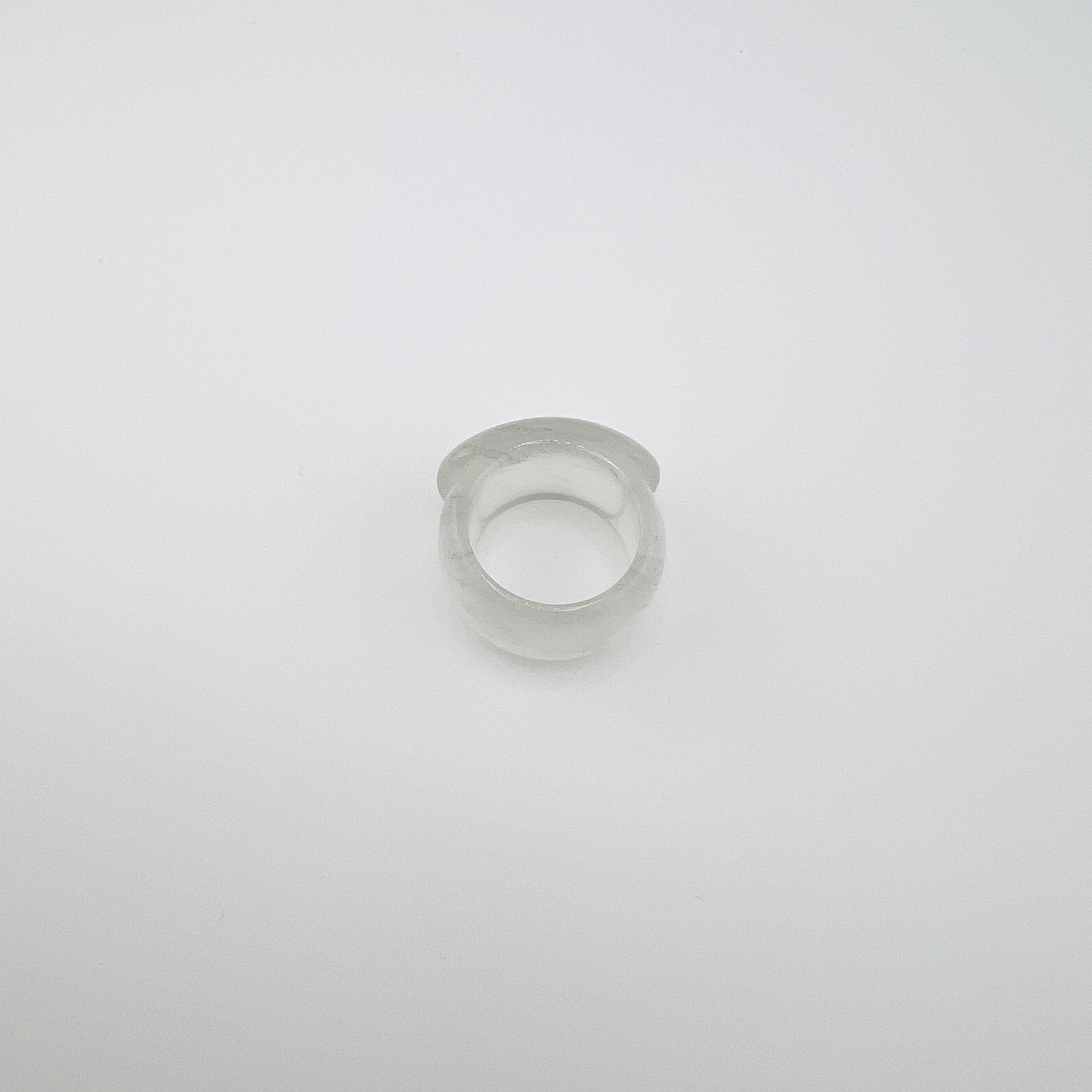Glassy grade jadeite band ring