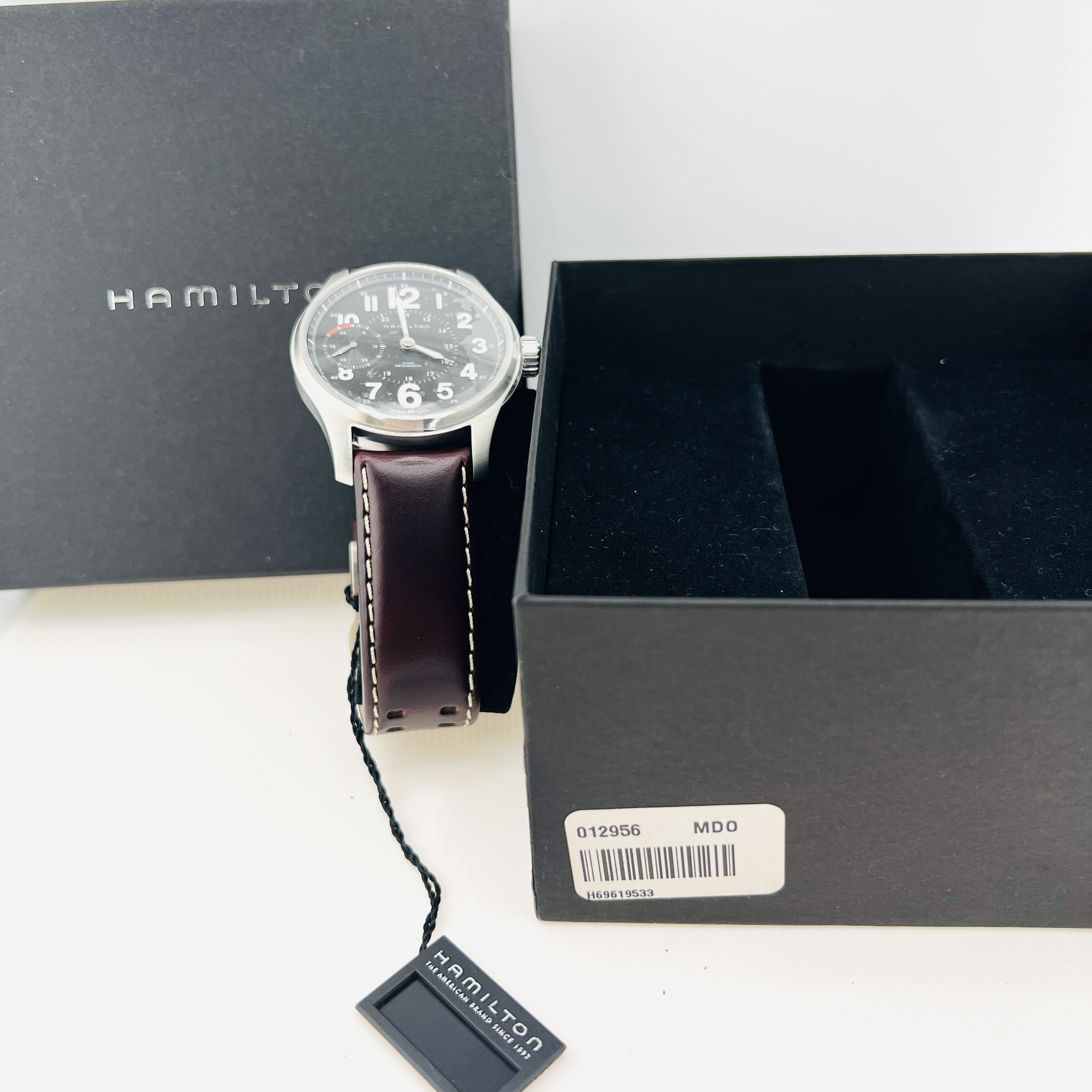 Hamilton Khaki mechanical automatic watch with see-through back