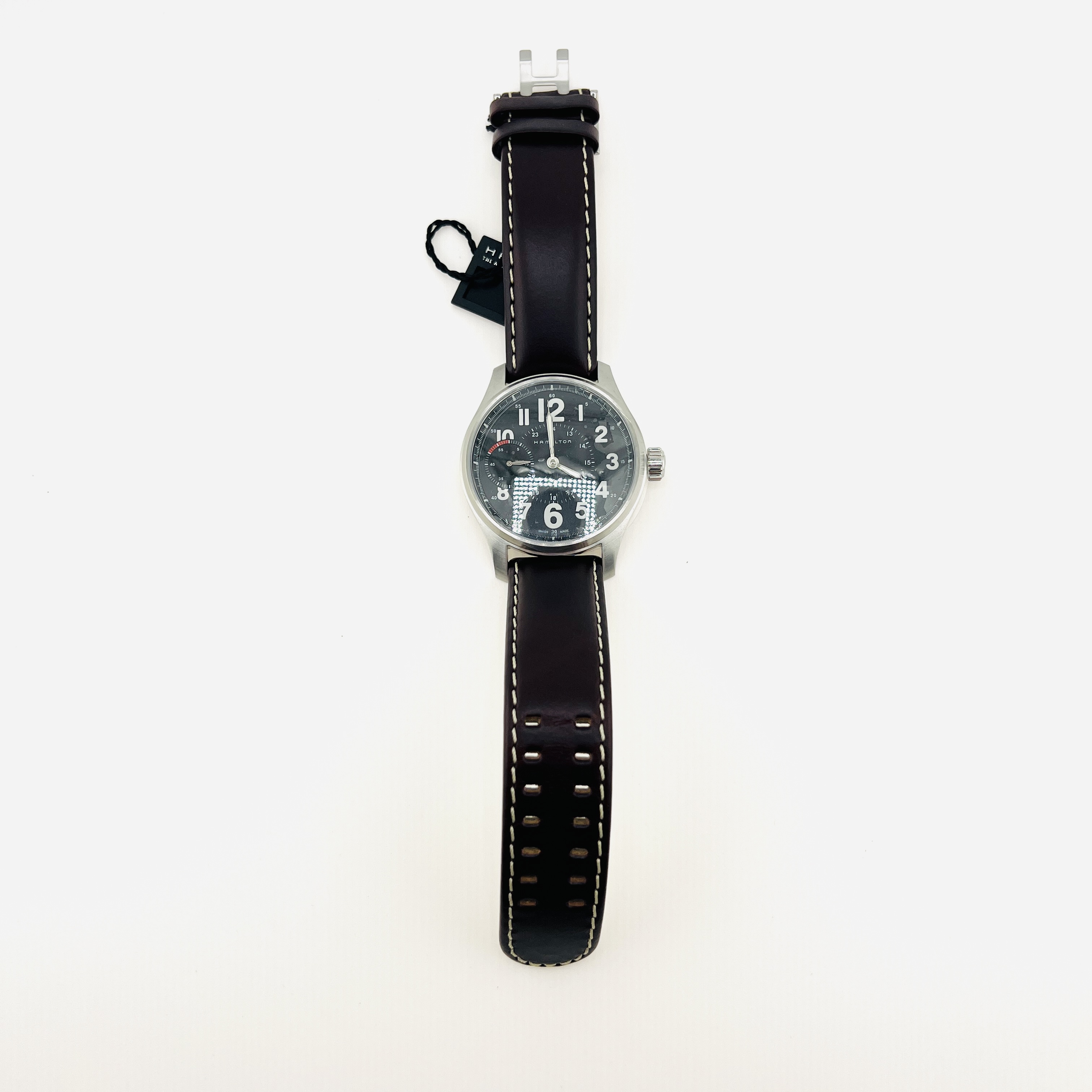 Hamilton Khaki mechanical automatic watch with see-through back