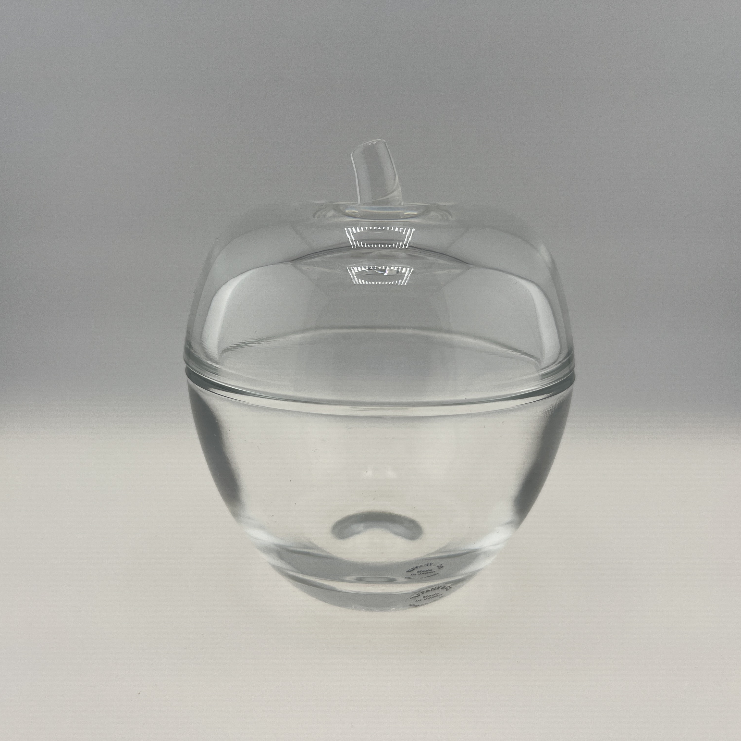 Tiffany & Co. Crystal glass Apple candy jar jewelry container