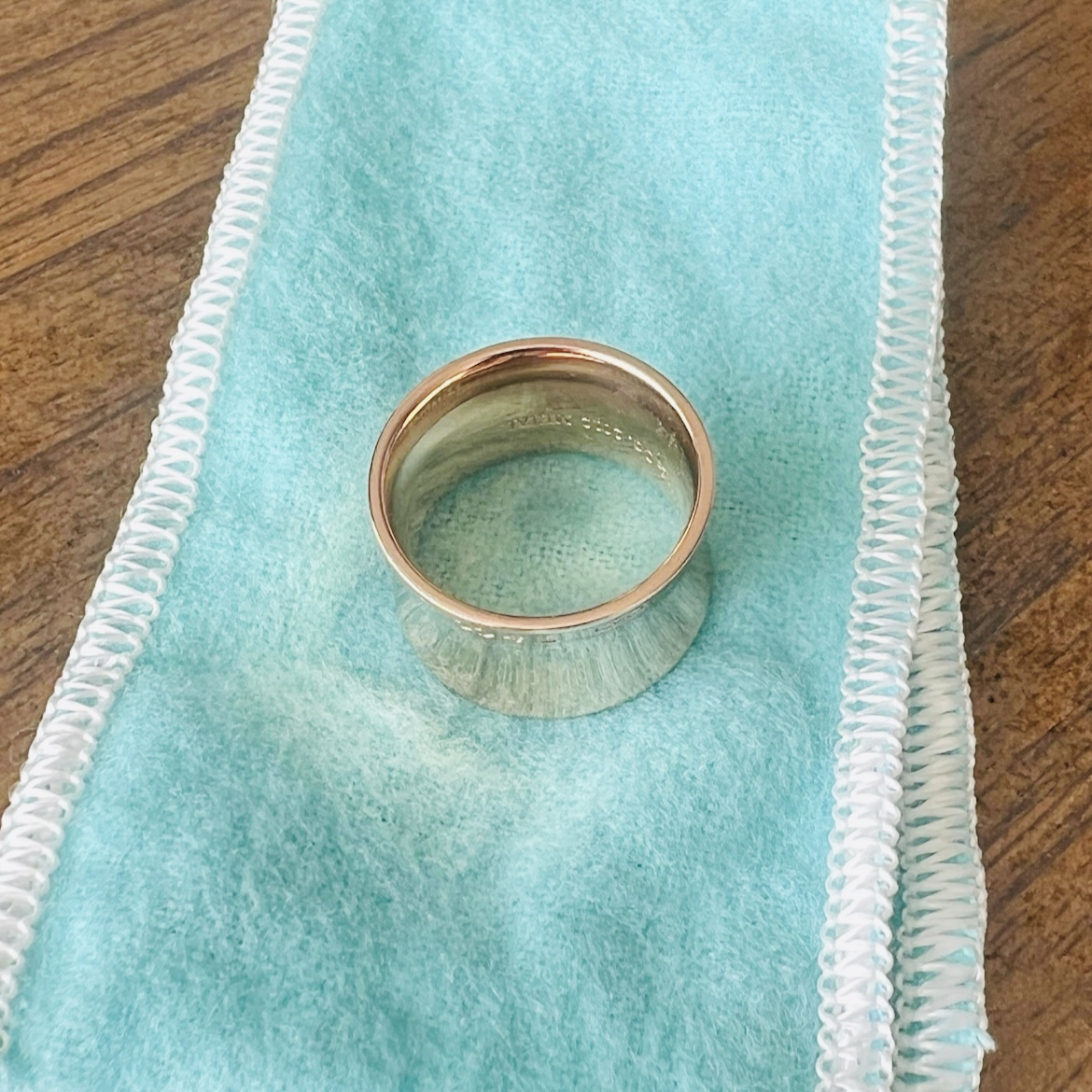 Tiffany & Co. 1837 RTT Rubedo wide ring, size 6