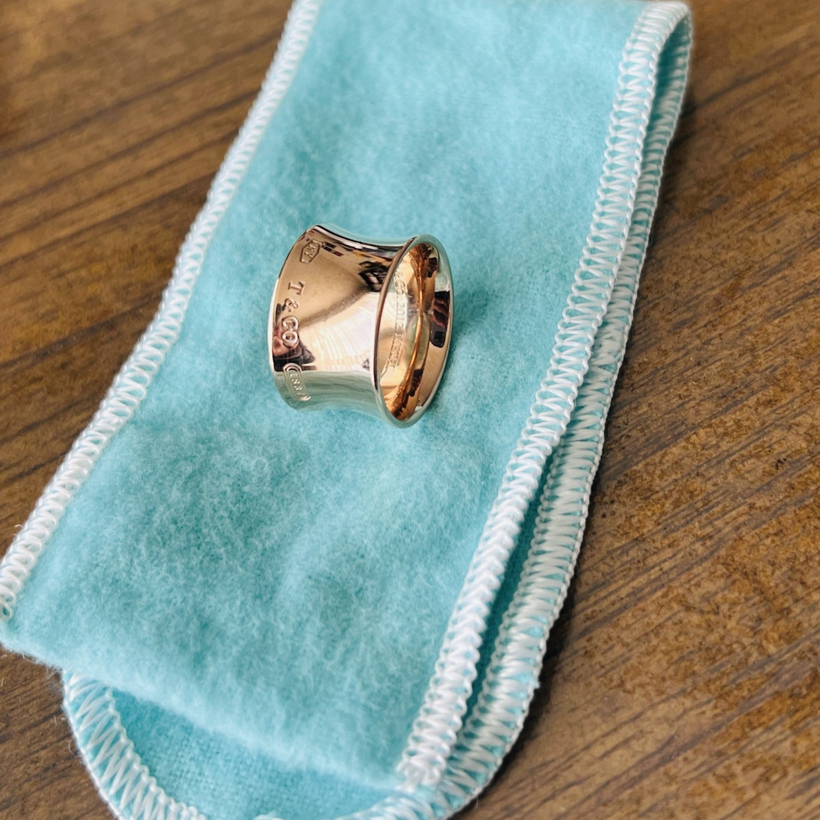 Tiffany & Co. 1837 RTT Rubedo wide ring, size 6