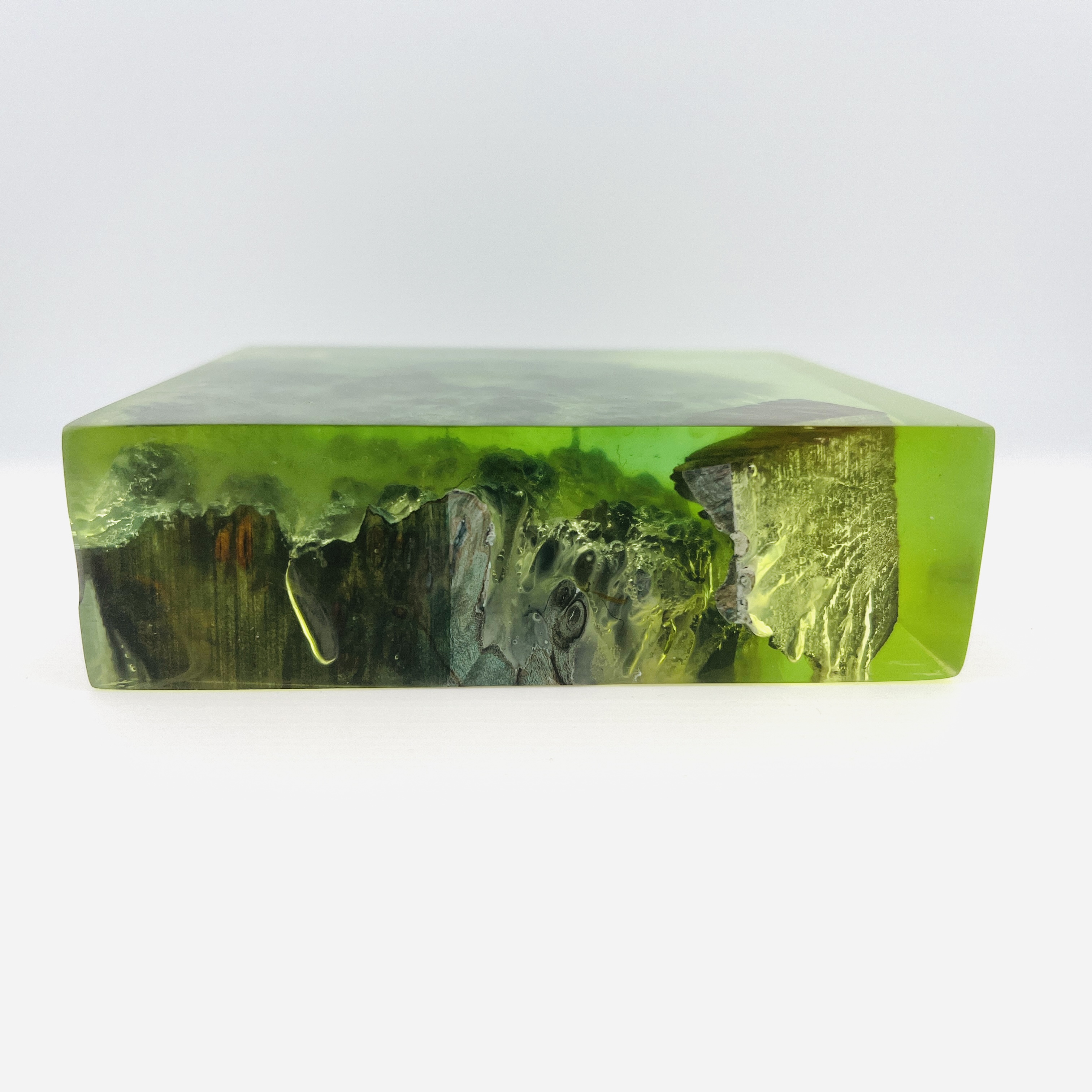 Resin and wood Green Bay display block