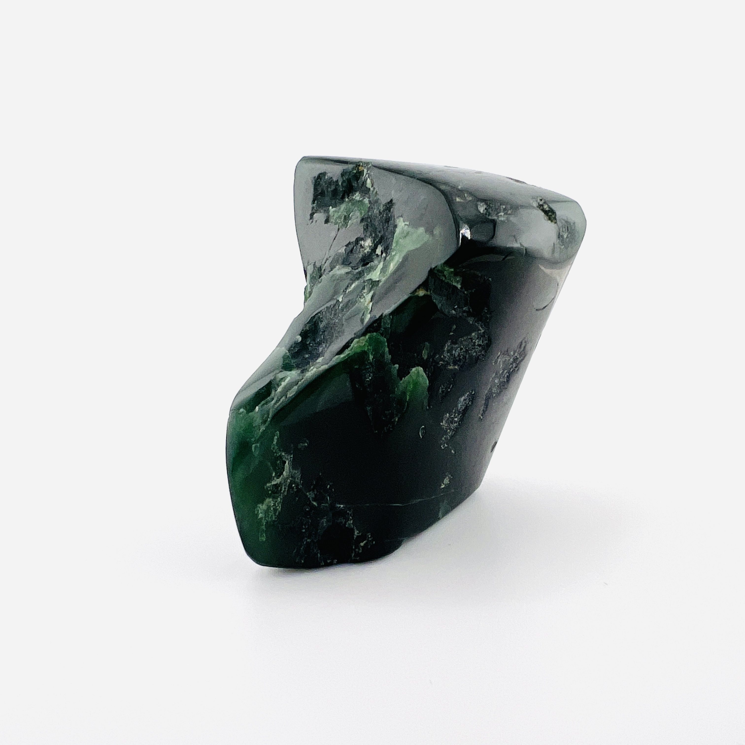 Green summit Burmese jadeite wish stone/seal