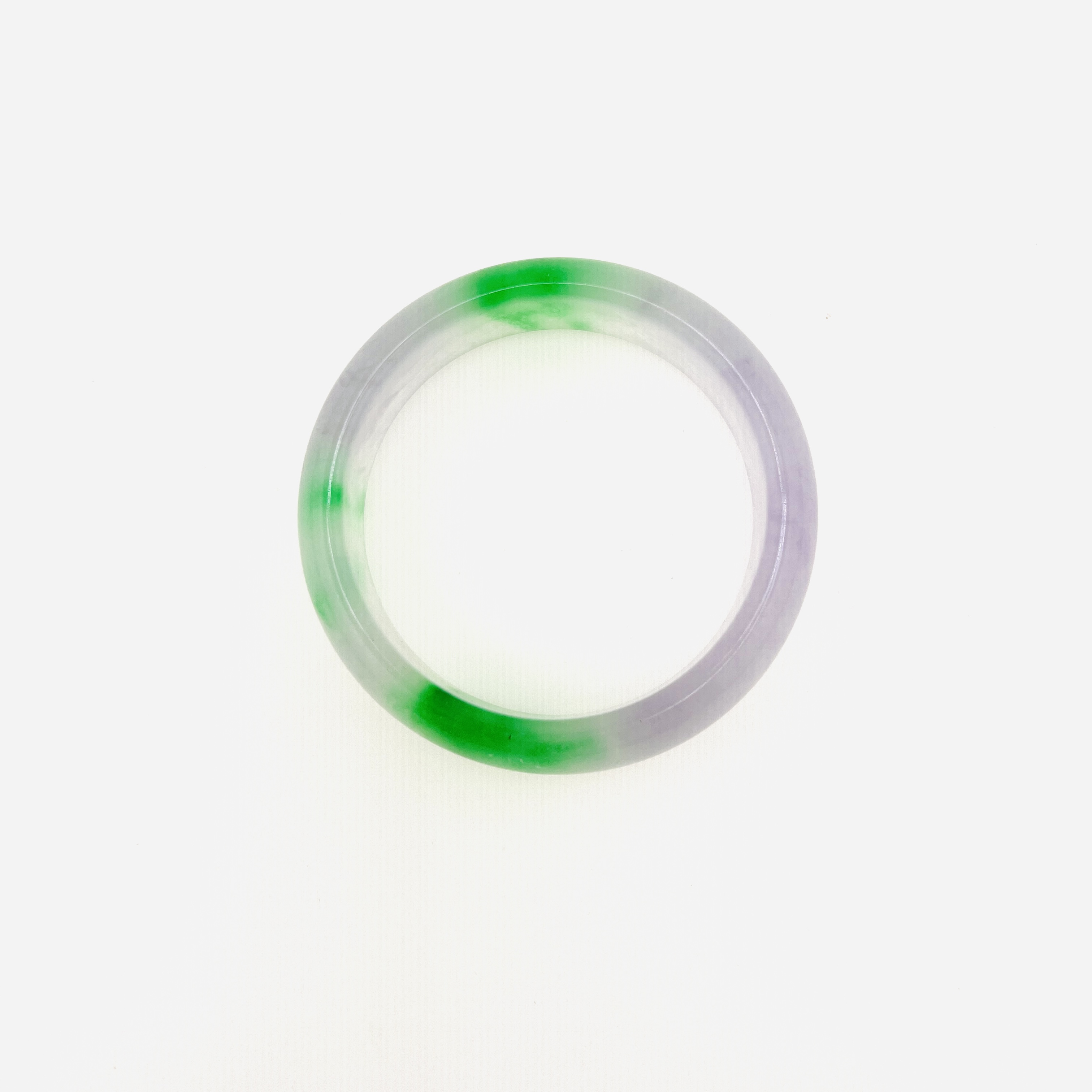 Tri-color jadeite bangle